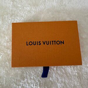 Louis Vuitton Empty Gift Box For a Two Cards Holder Orange Brown